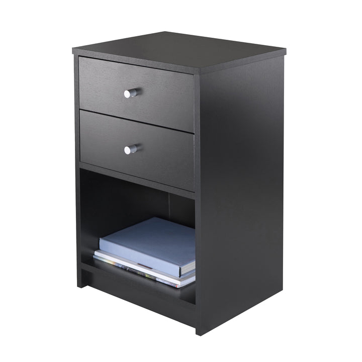 Ava Accent Table, Nightstand, Black