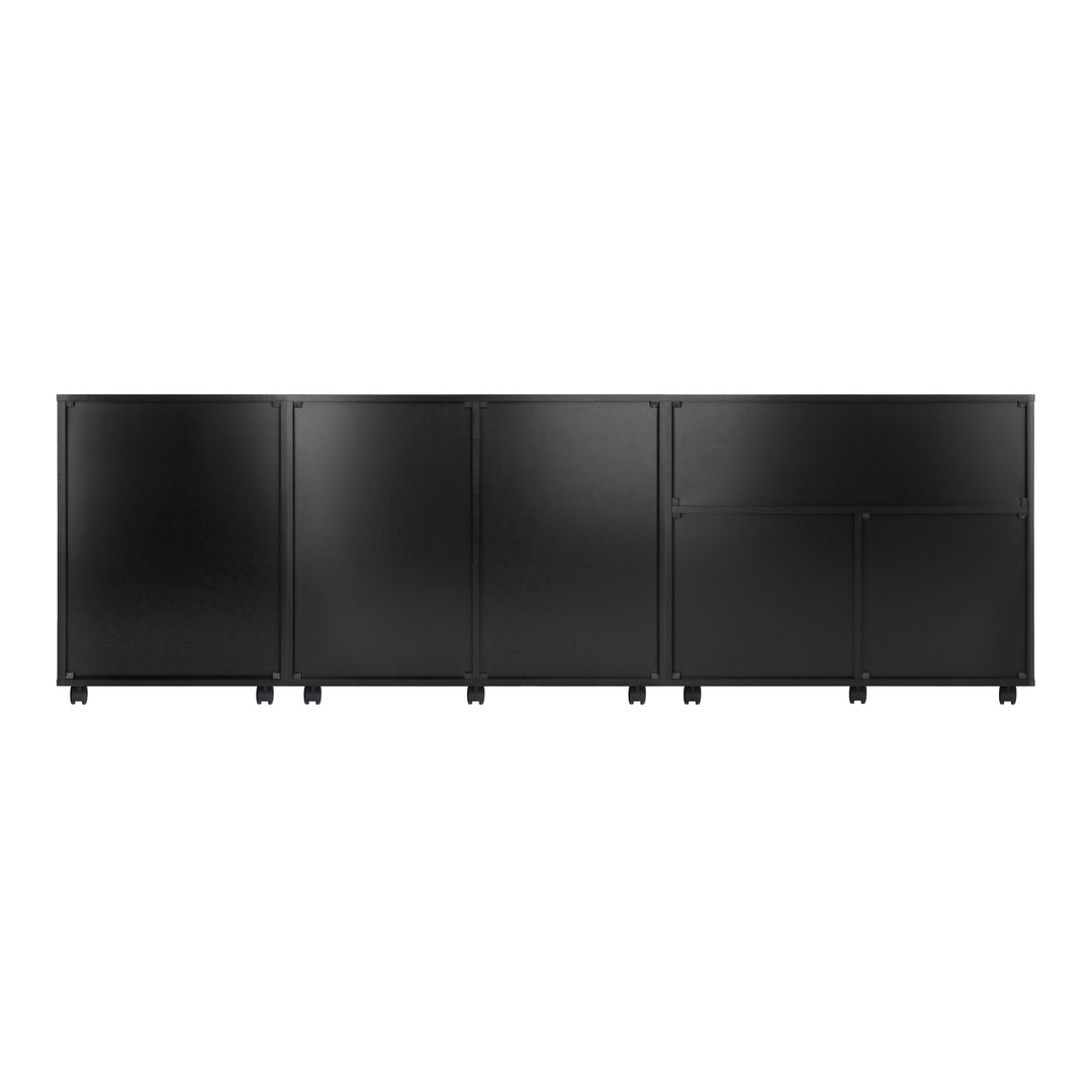 Halifax 3-Pc Storage Cabinet Set, Black