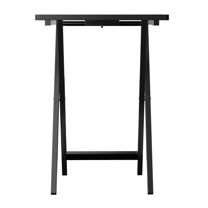 Alex 5-Pc Snack Table Set, Black