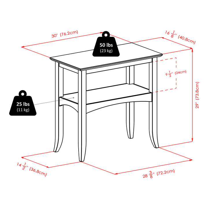 Camden Console Table, Coffee