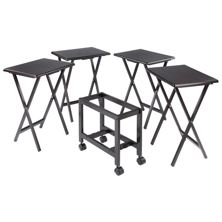 Allen 5-Pc Snack Table Set, Coffee