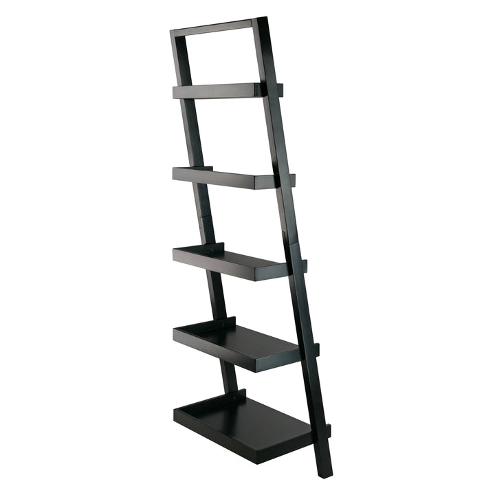 Bellamy 5-Tier Leaning Shelf, Black