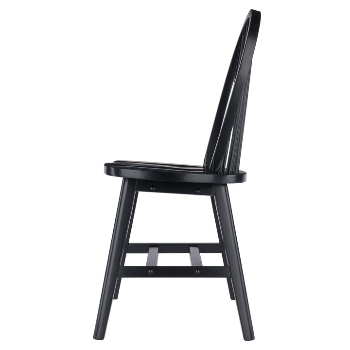 Windsor 2-Pc Chair Set, Black