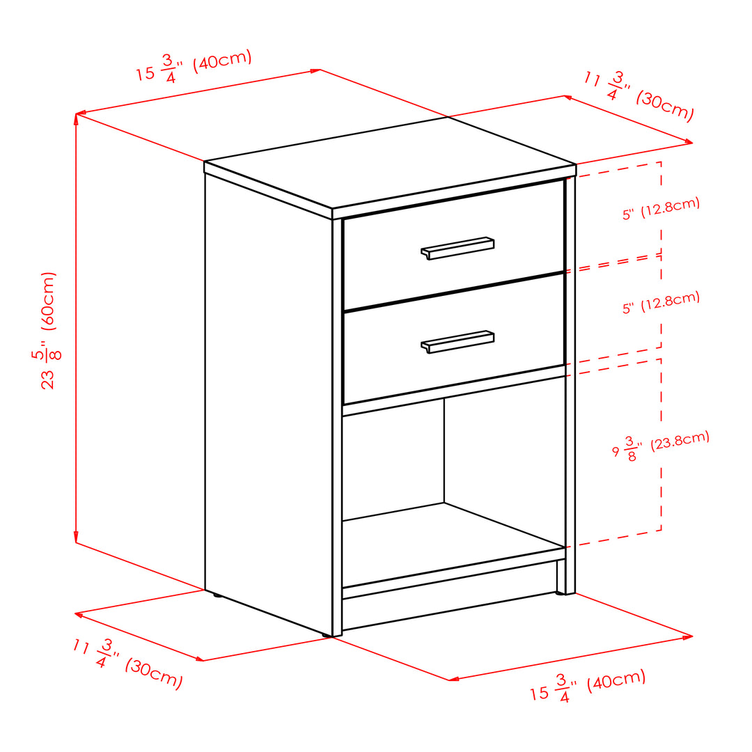 Molina Accent Table, Nightstand, Cocoa