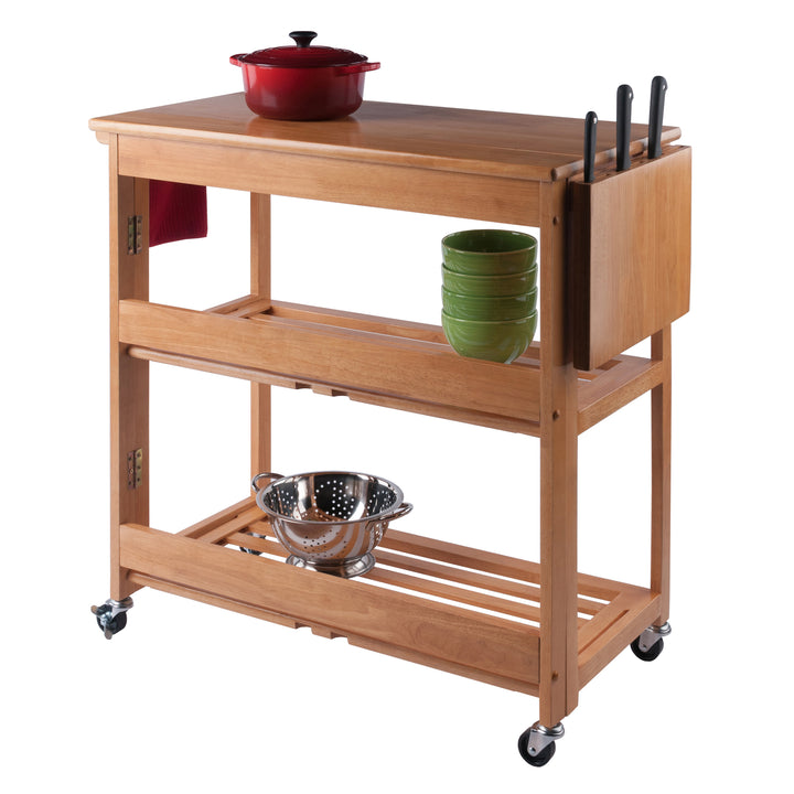 Radley Kitchen Cart, Foldable, Light Oak