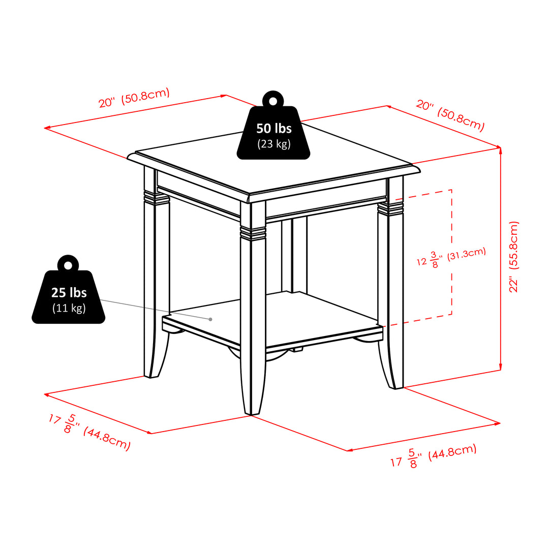 Nolan Accent Table, Cappuccino