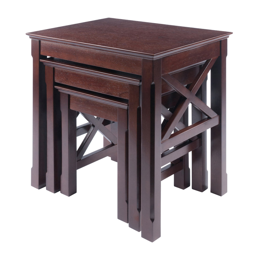 Xola 3-Pc Nesting Tables, Cappuccino 