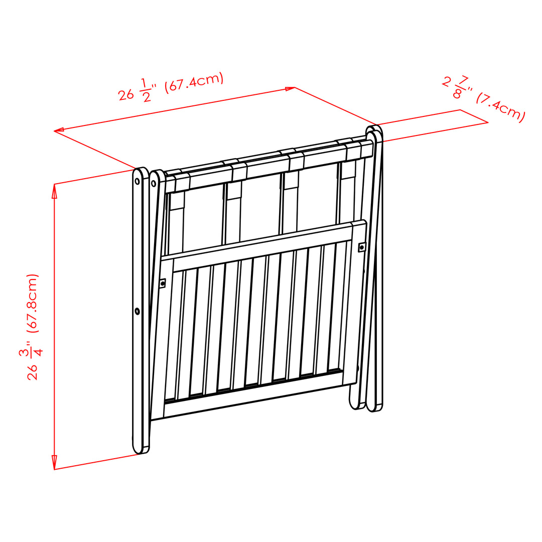 Remy Luggage Rack, Shelf, Cappuccino