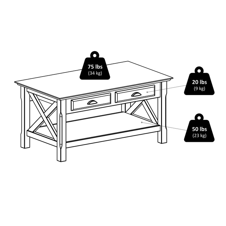 Xola Coffee Table, Cappuccino