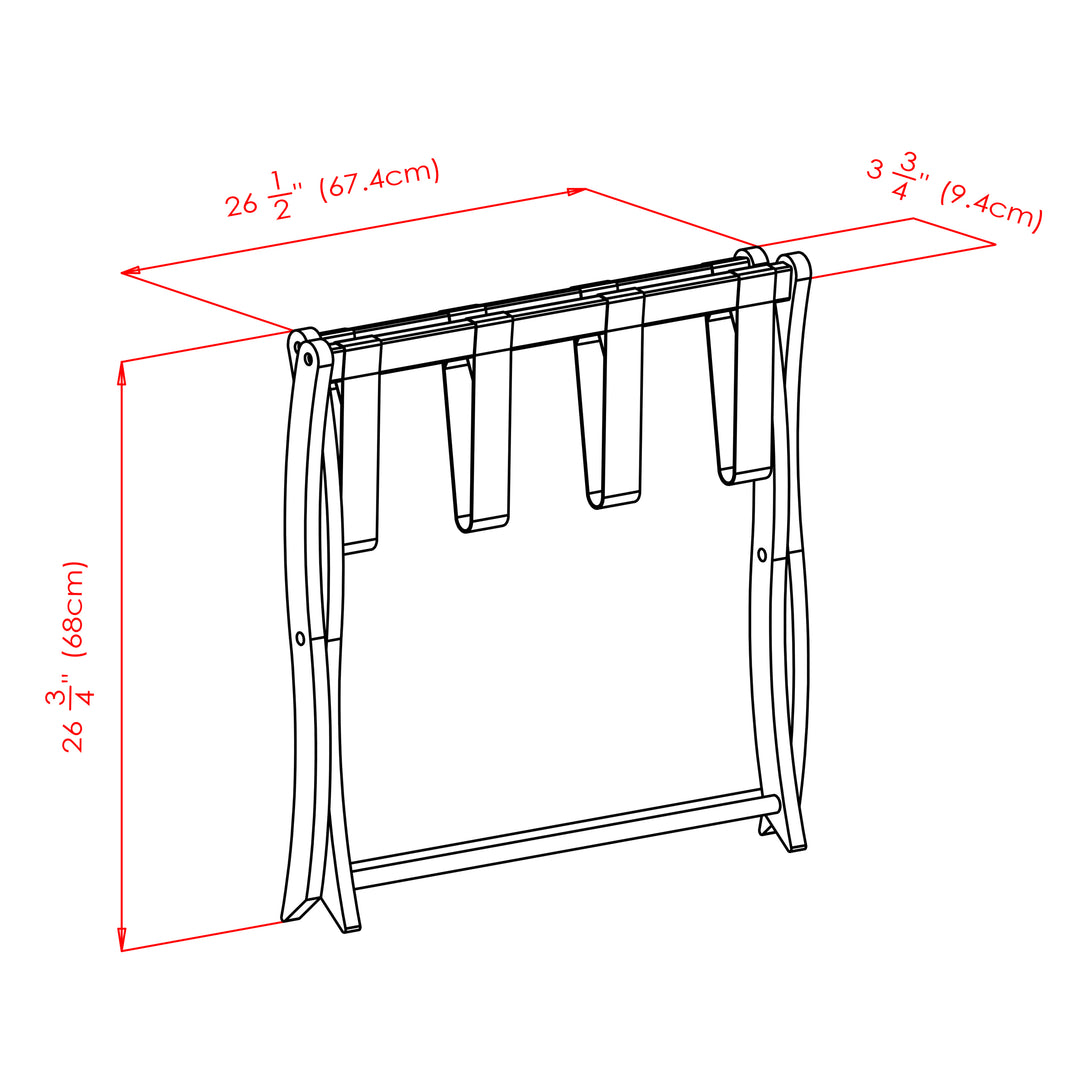 Scarlett Luggage Rack, Cappuccino