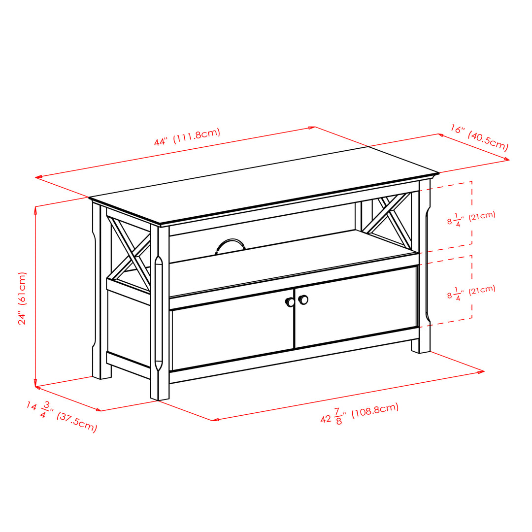 Xola TV Stand, Cappuccino