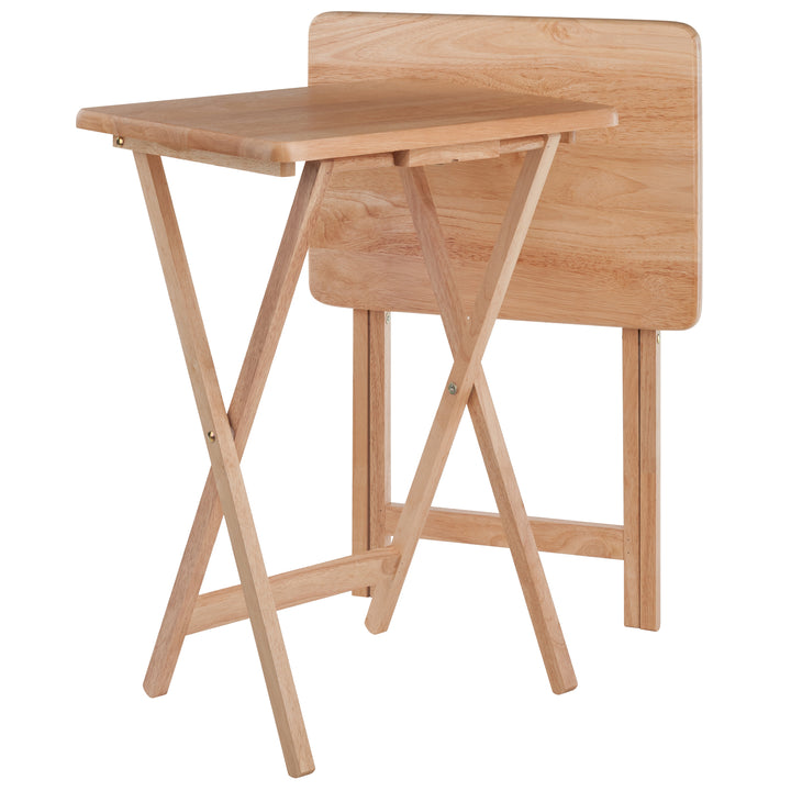 Alex 2-Pc Snack Table Set, Natural