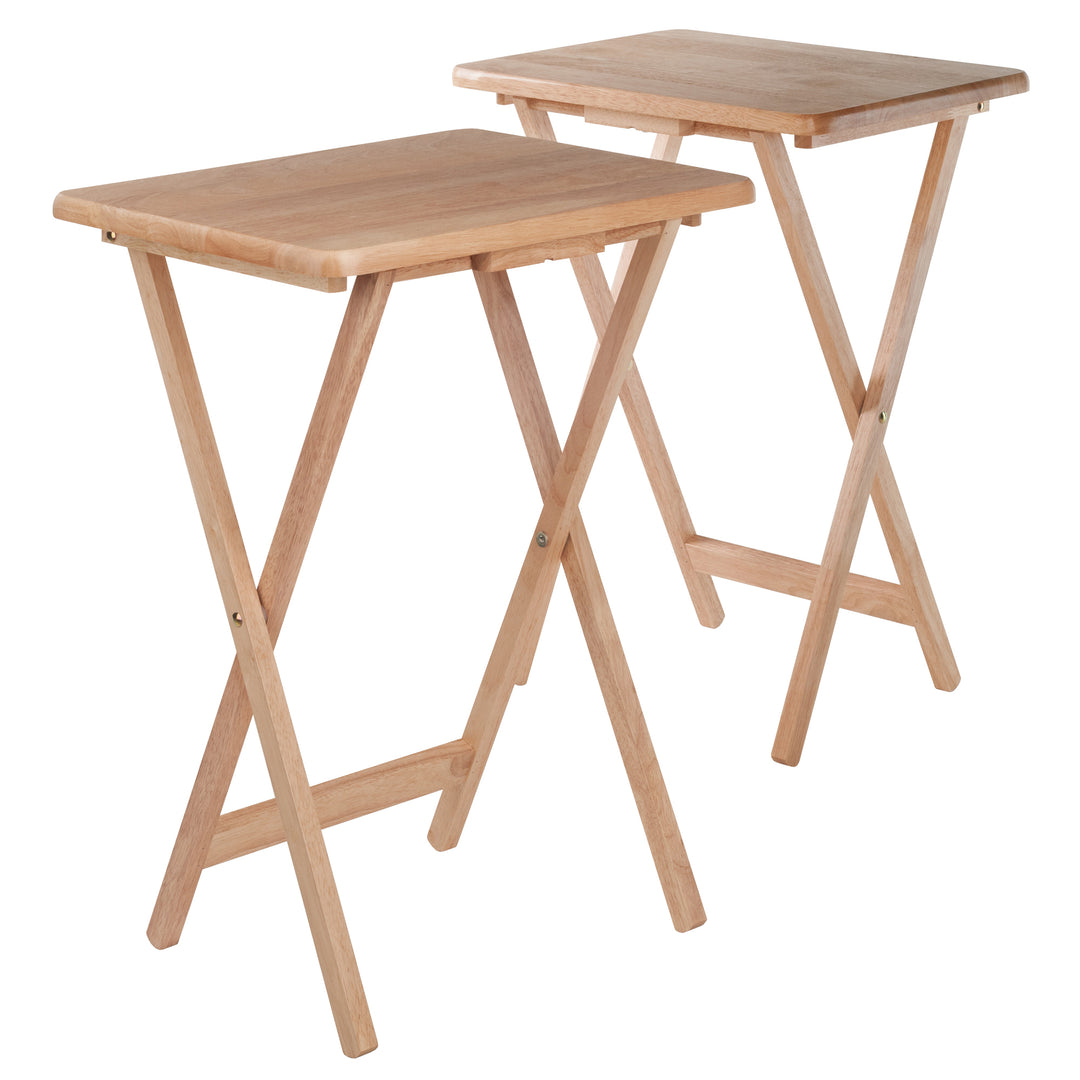 Alex 2-Pc Snack Table Set, Natural