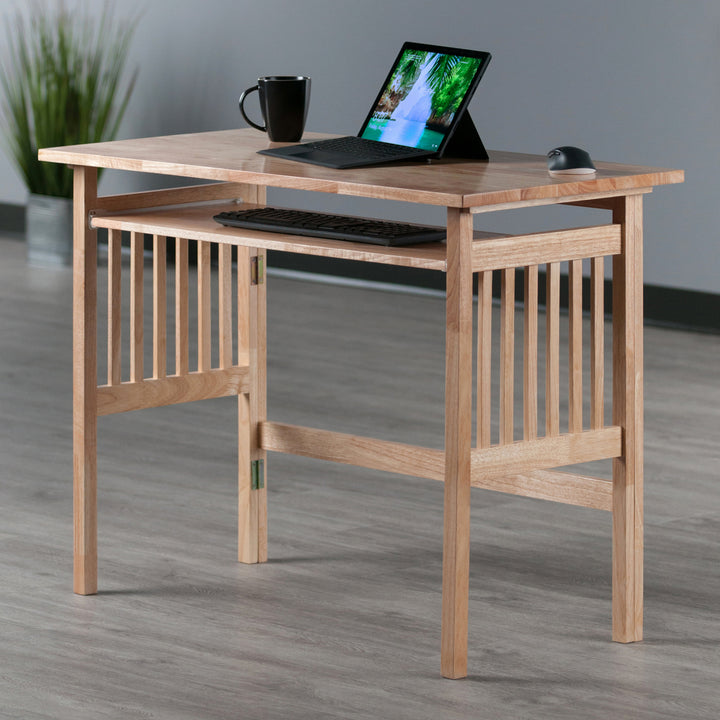 Mission Foldable Computer Desk, Natural