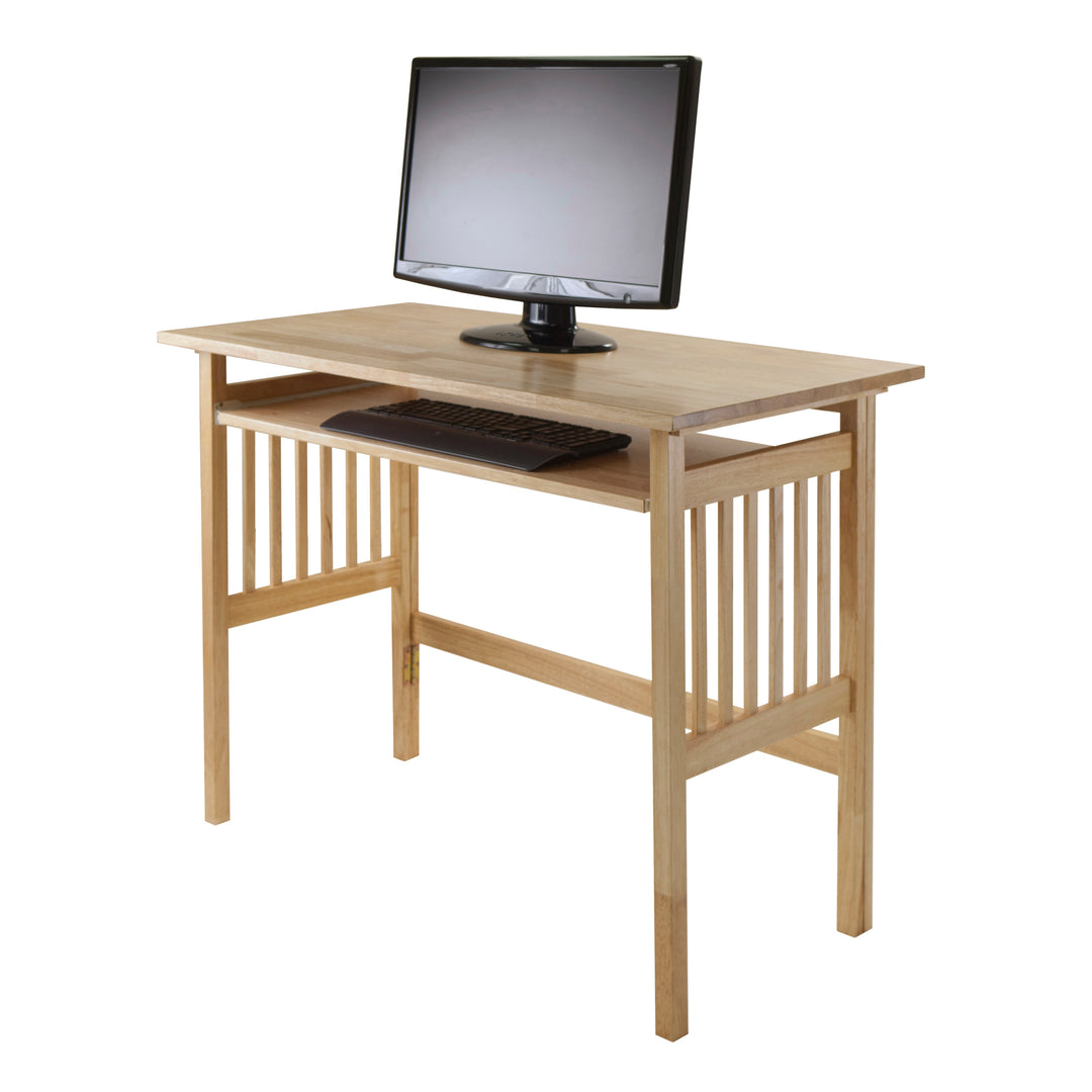 Mission Foldable Computer Desk, Natural