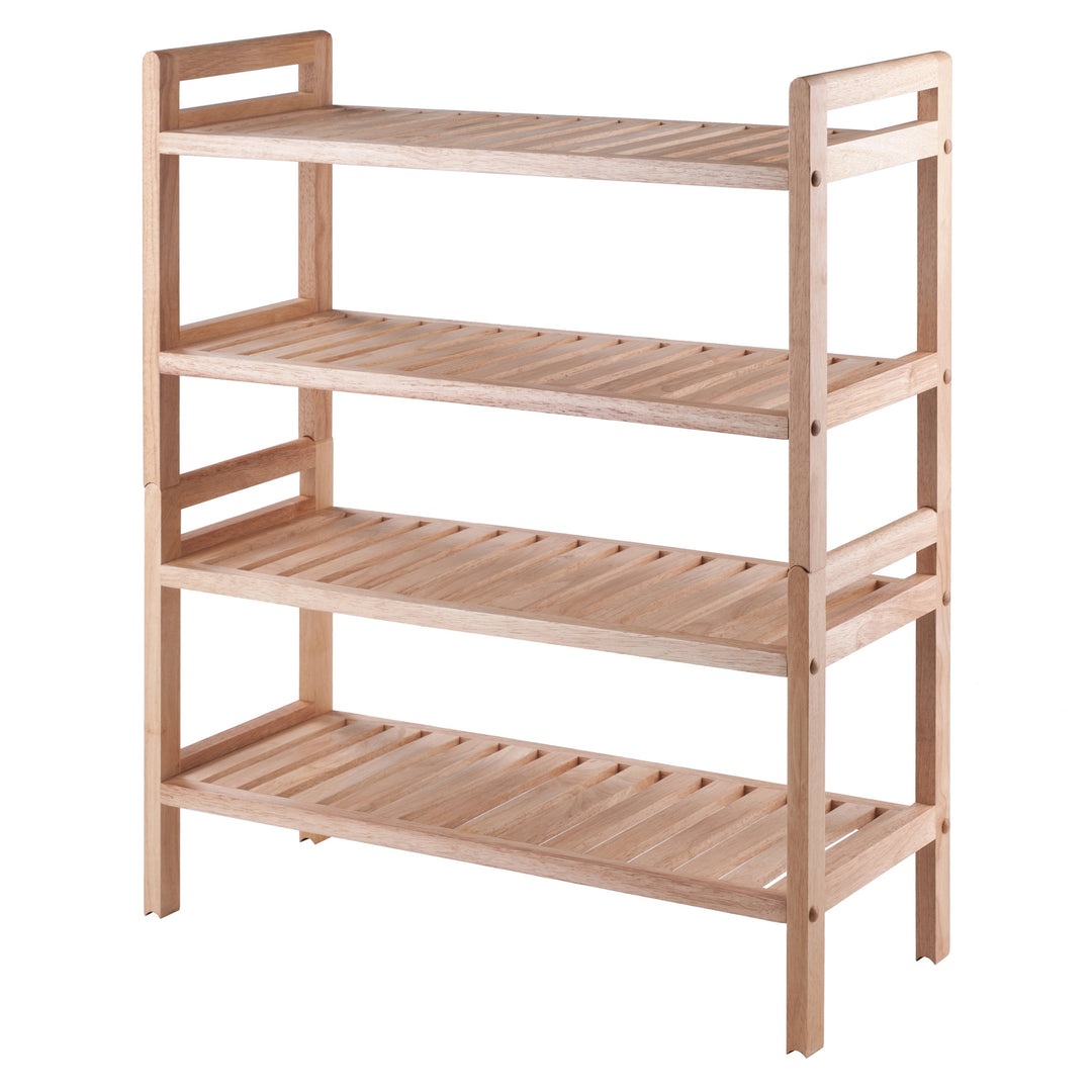 Mercury 2-Pc Stackable Shoe Rack Set, Natural