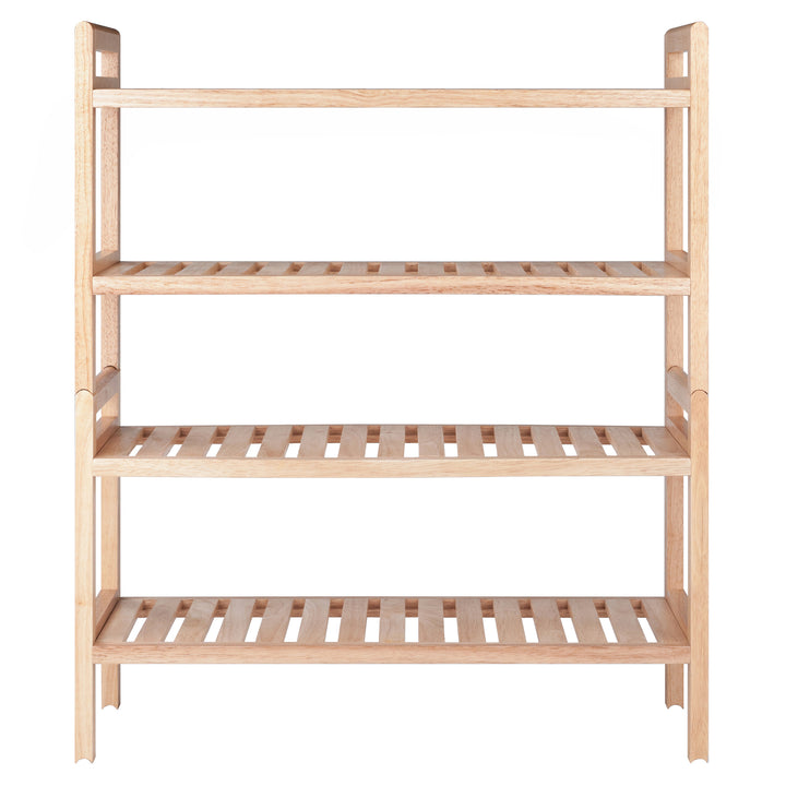 Mercury 2-Pc Stackable Shoe Rack Set, Natural