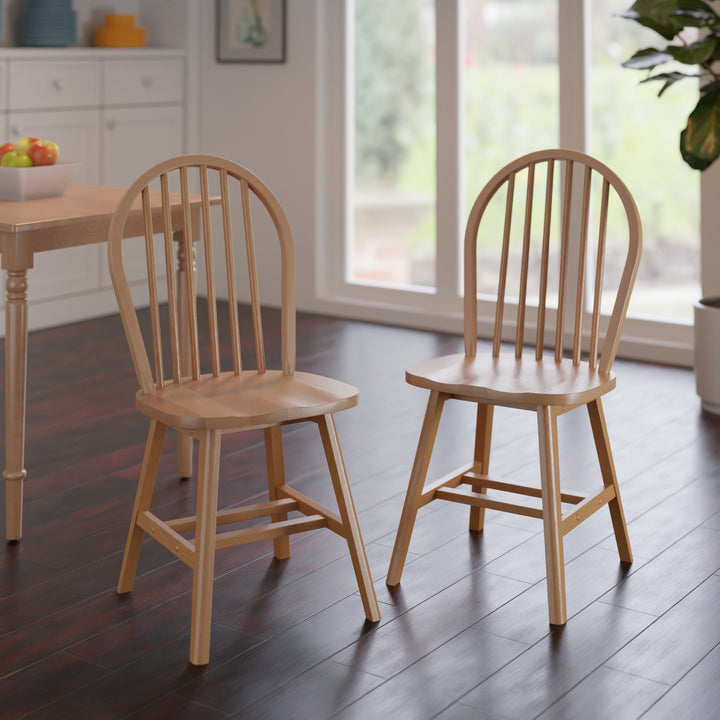 Windsor 2-Pc Chair Set, Natural