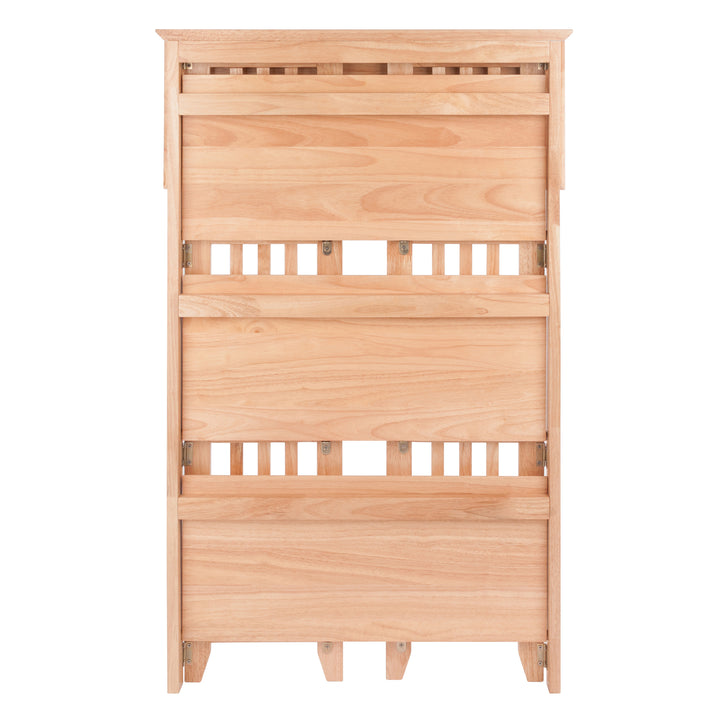 Mission 3-Section Foldable Shelf, Natural