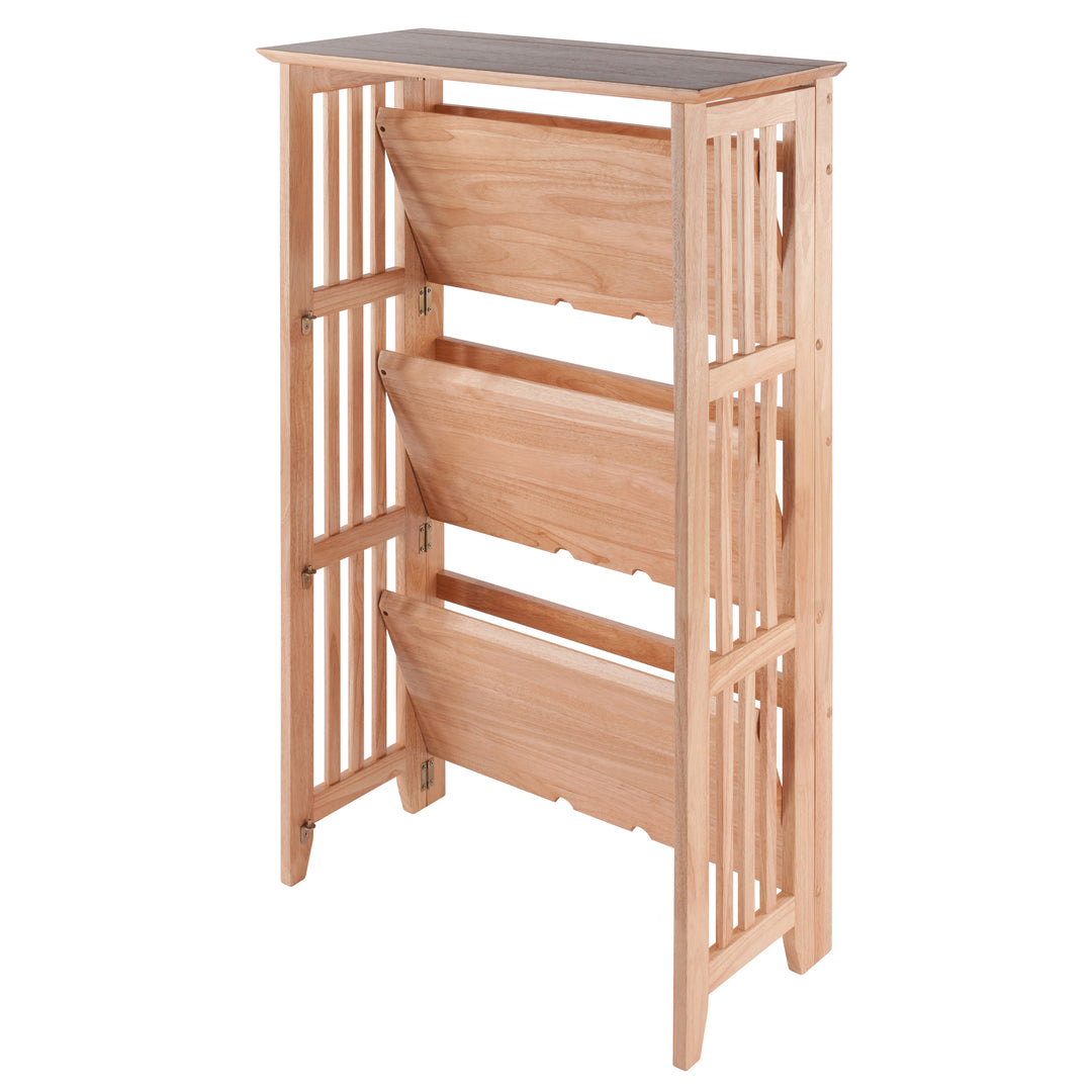 Mission 3-Section Foldable Shelf, Natural