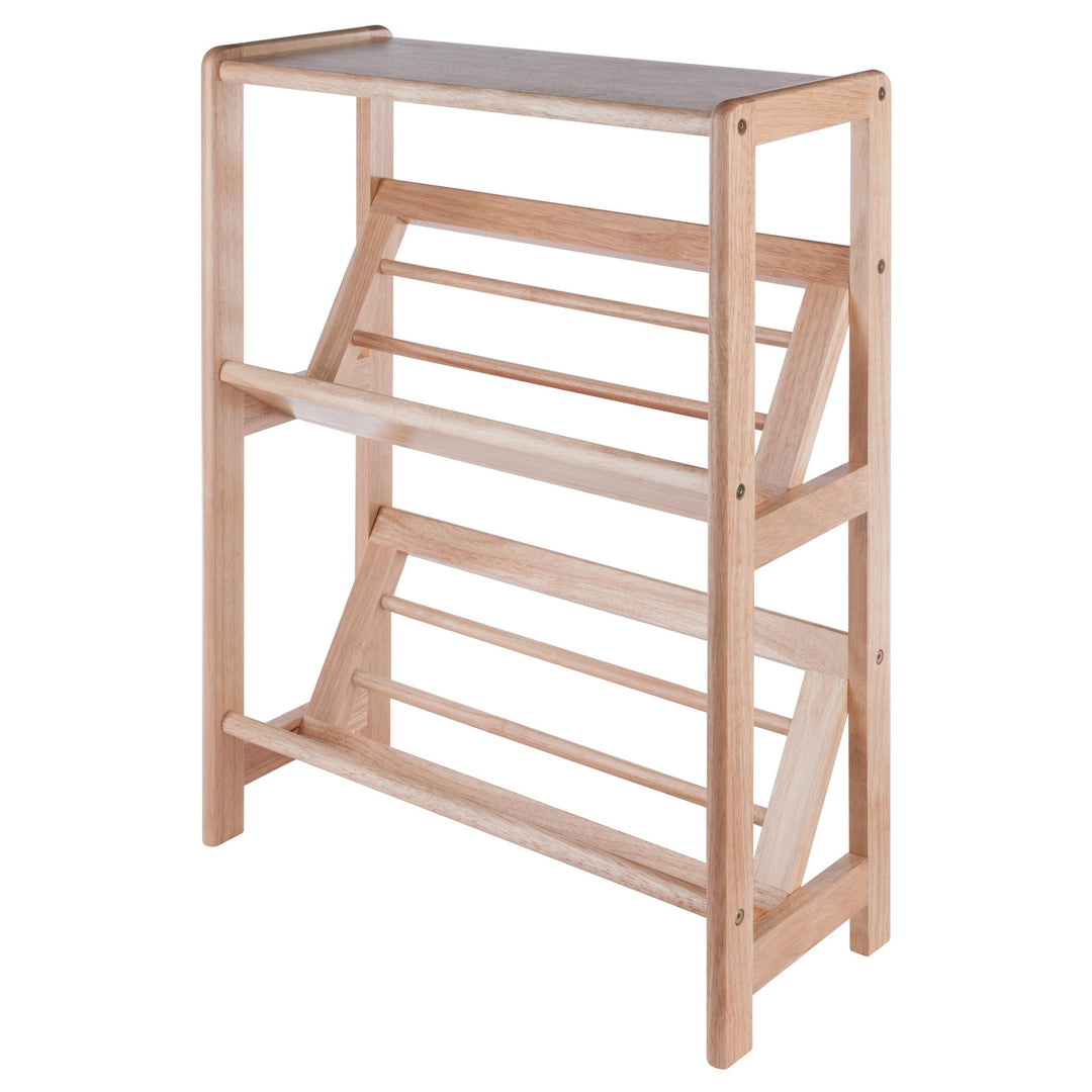 Juliet 2- Tier Tilted Bookshelf, Natural