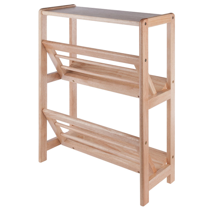 Juliet 2- Tier Tilted Bookshelf, Natural