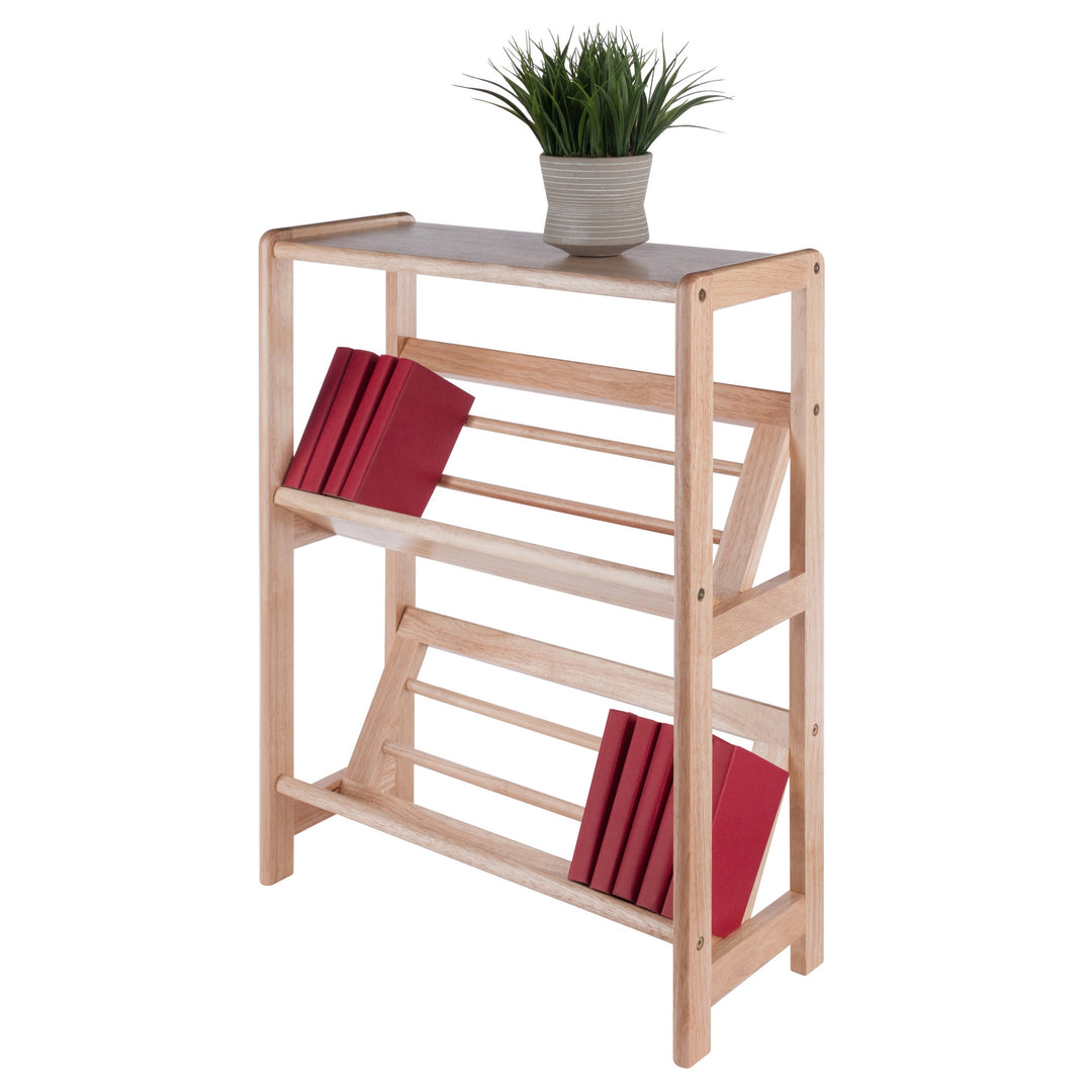 Juliet 2- Tier Tilted Bookshelf, Natural