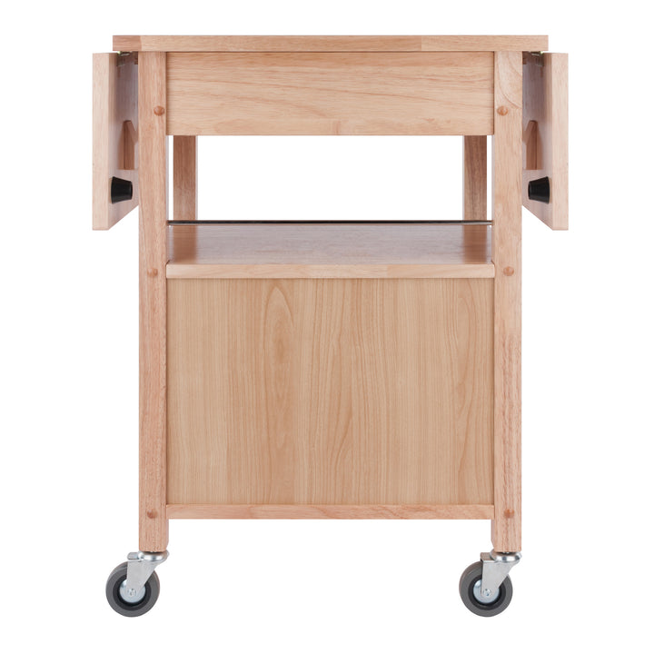 Rachael Kitchen Cart, Drop Leaf, Natural