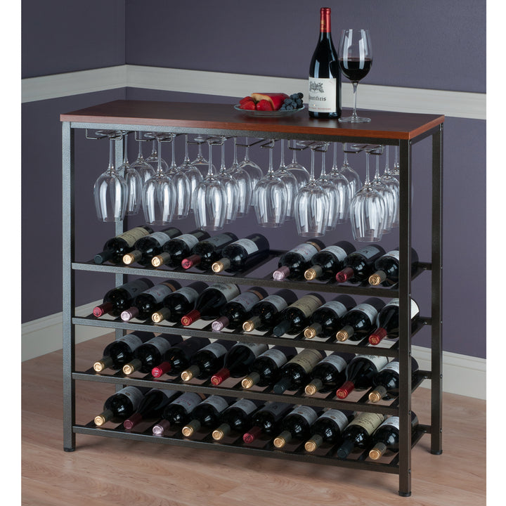 Michelle 48-Bottle Wine Rack, Antique Bronze