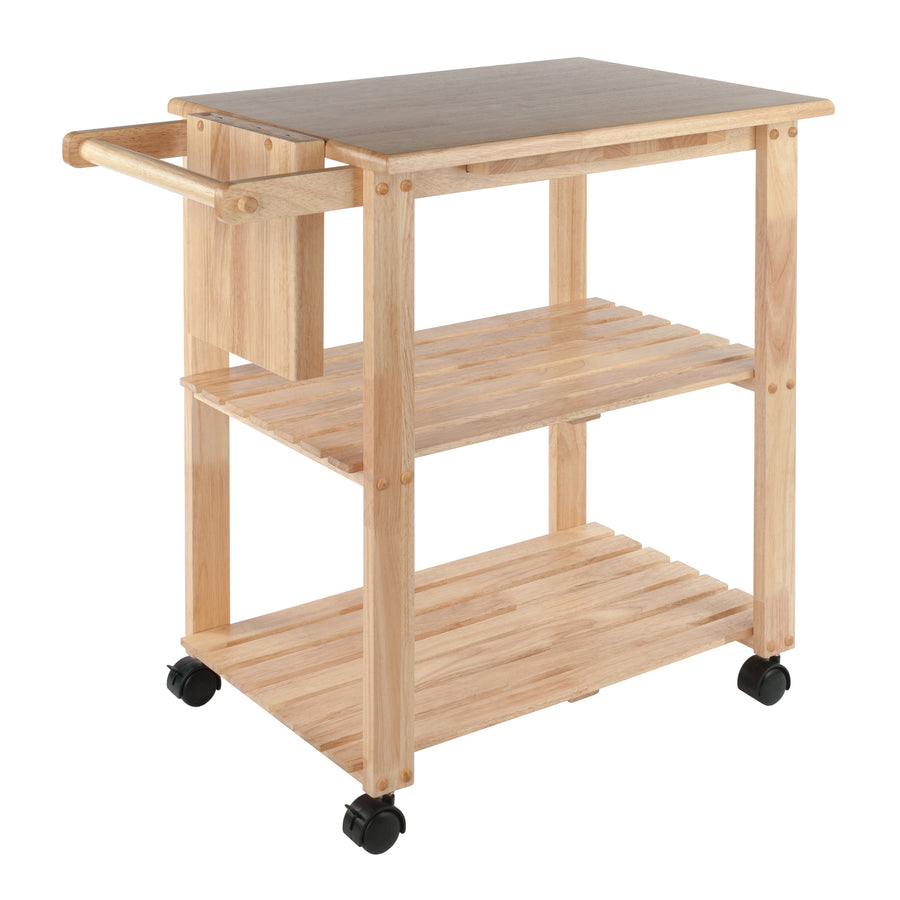 Mario Kitchen Utility Cart, Natural