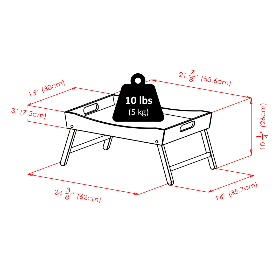 Benito Breakfast Tray, Espresso