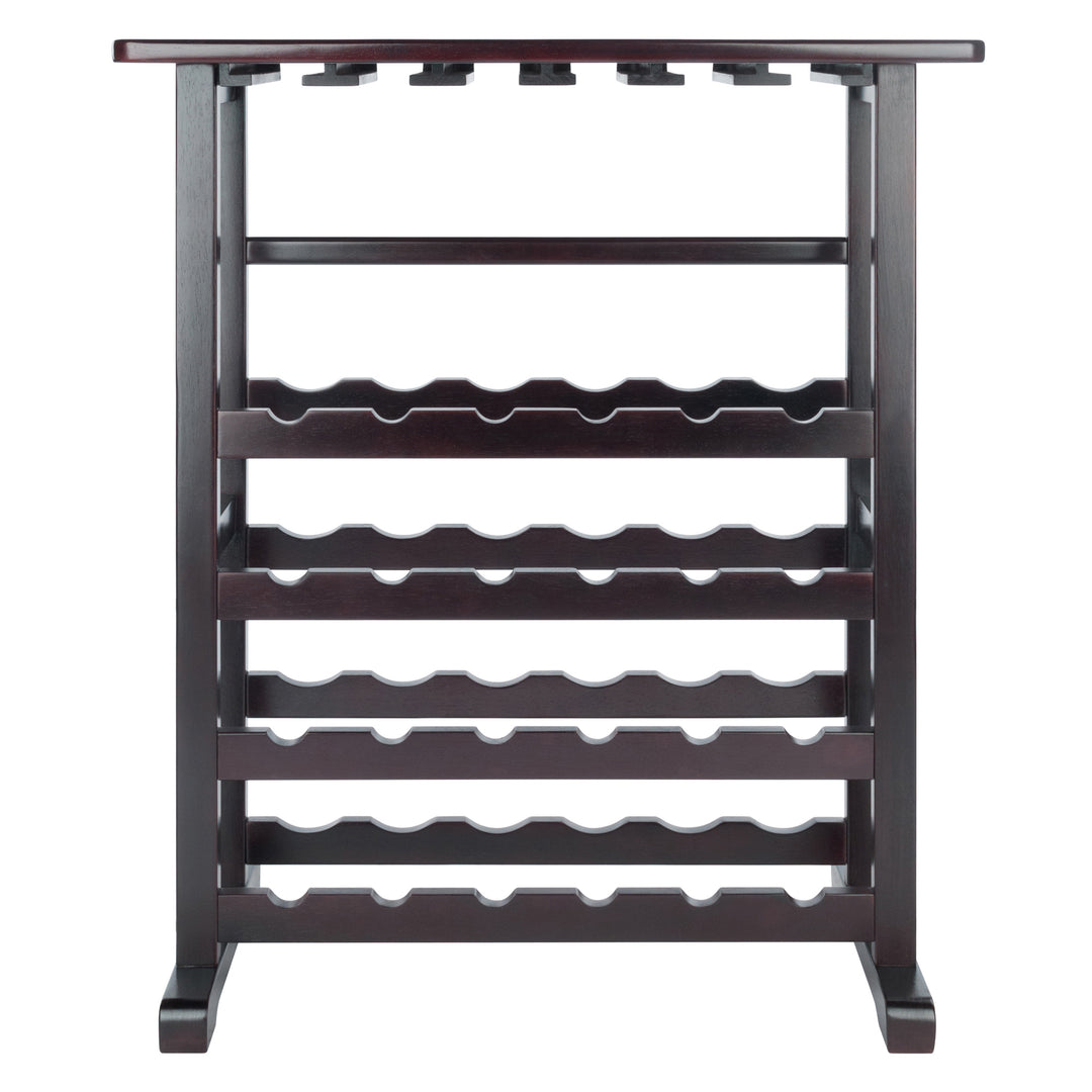 Vinny 24-Bottle Wine Rack, Espresso