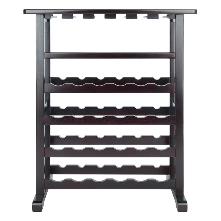 Vinny 24-Bottle Wine Rack, Espresso