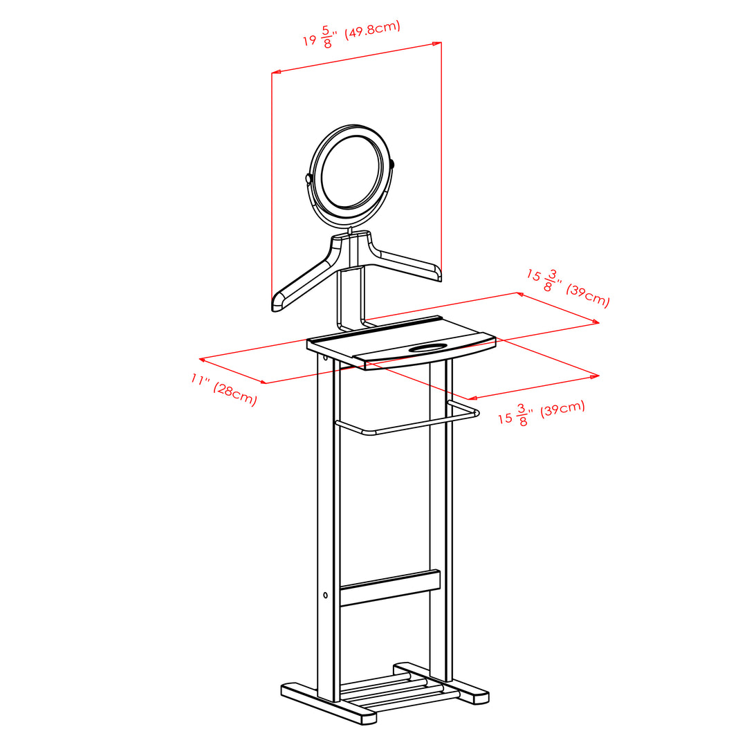 Carson Valet Stand, Espresso