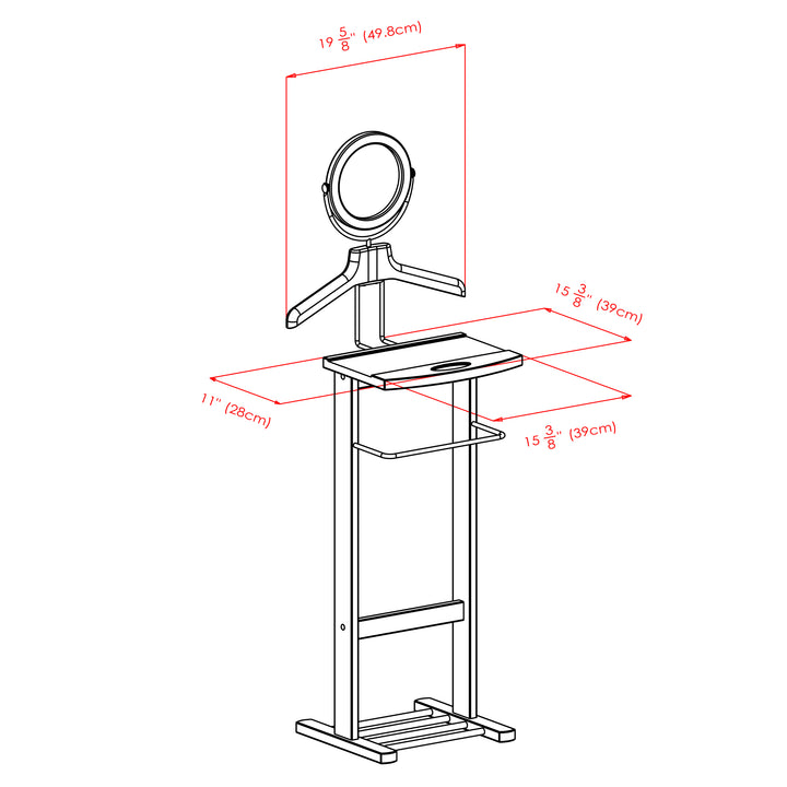 Carson Valet Stand, Espresso