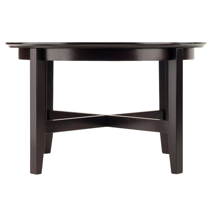 Toby Round Coffee Table, Espresso