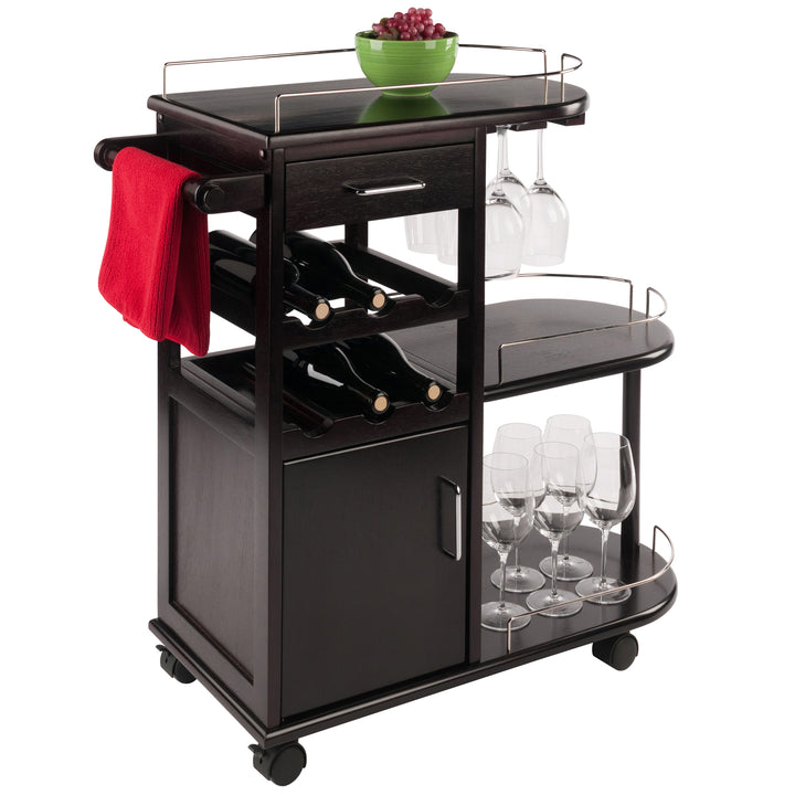 Jimmy Entertainment Cart, Espresso