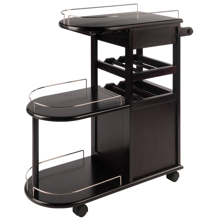 Jimmy Entertainment Cart, Espresso