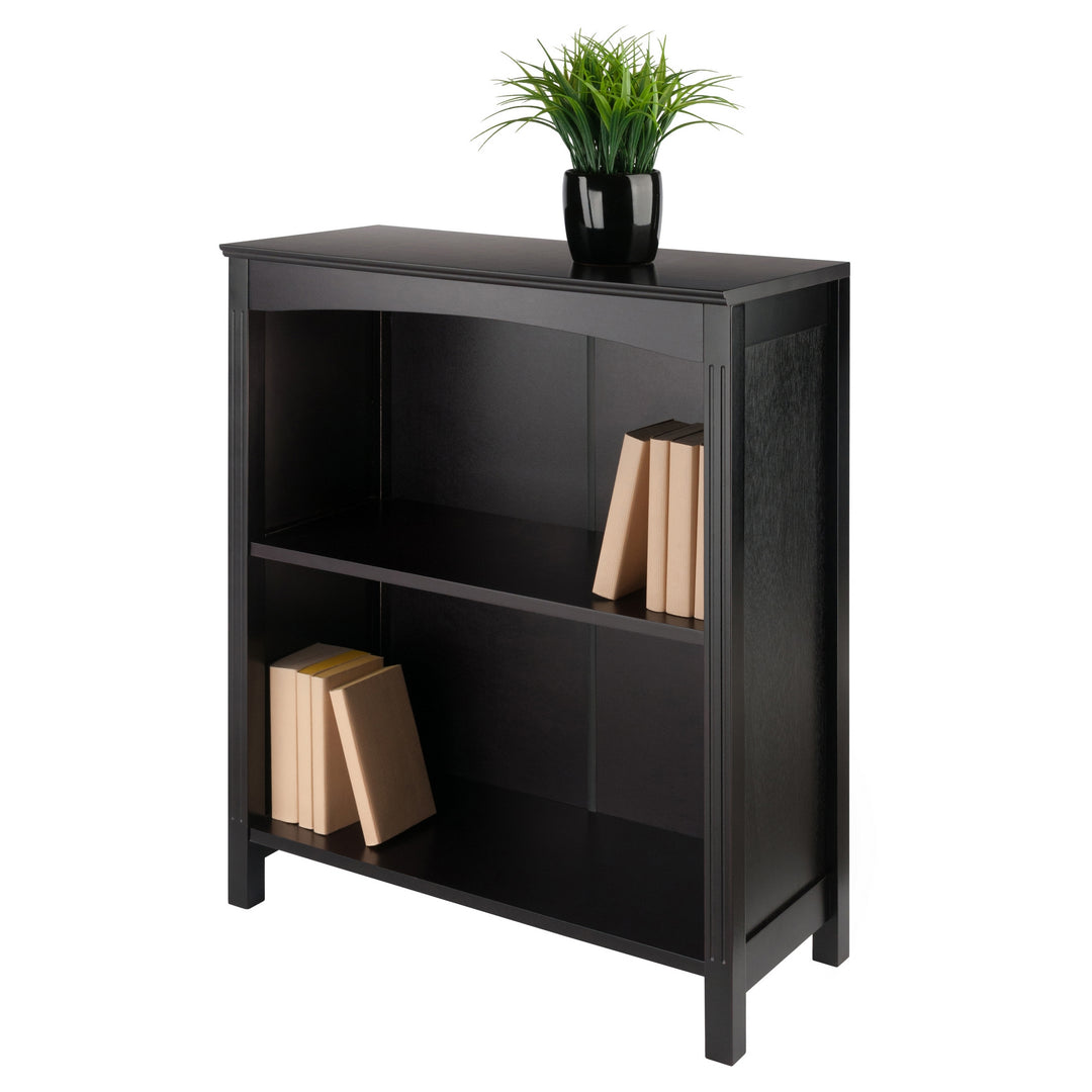 Terrace 2-Section Bookcase, Shelf, Espresso