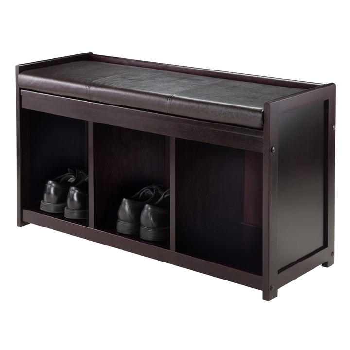 Addison 2-Pc Storage Bench with Seat Cushion, Espresso