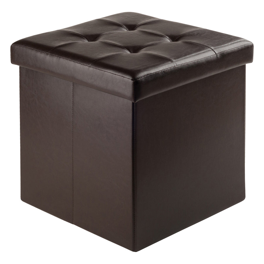 Ashford Square Storage Ottoman, Espresso 