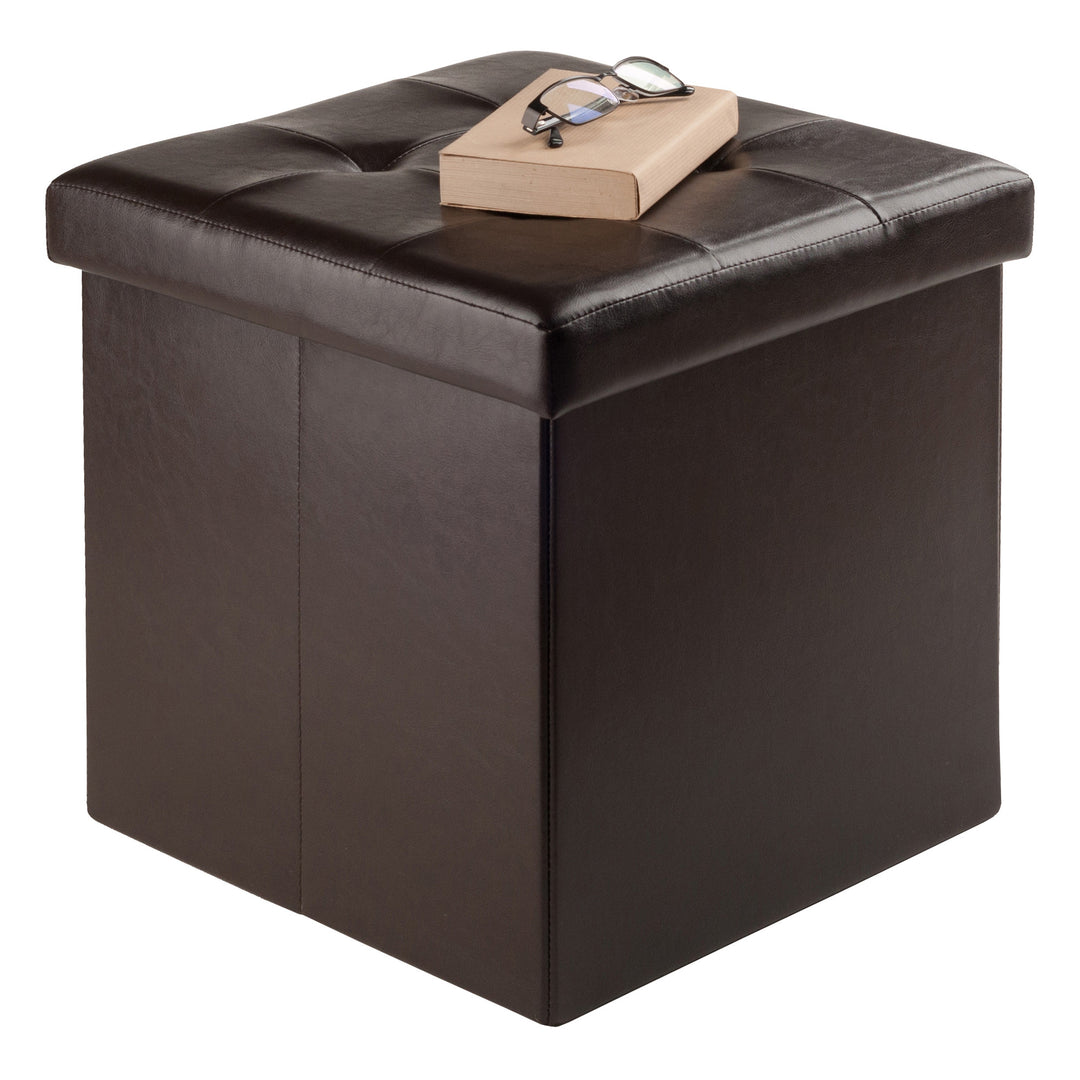 Ashford Square Storage Ottoman, Espresso