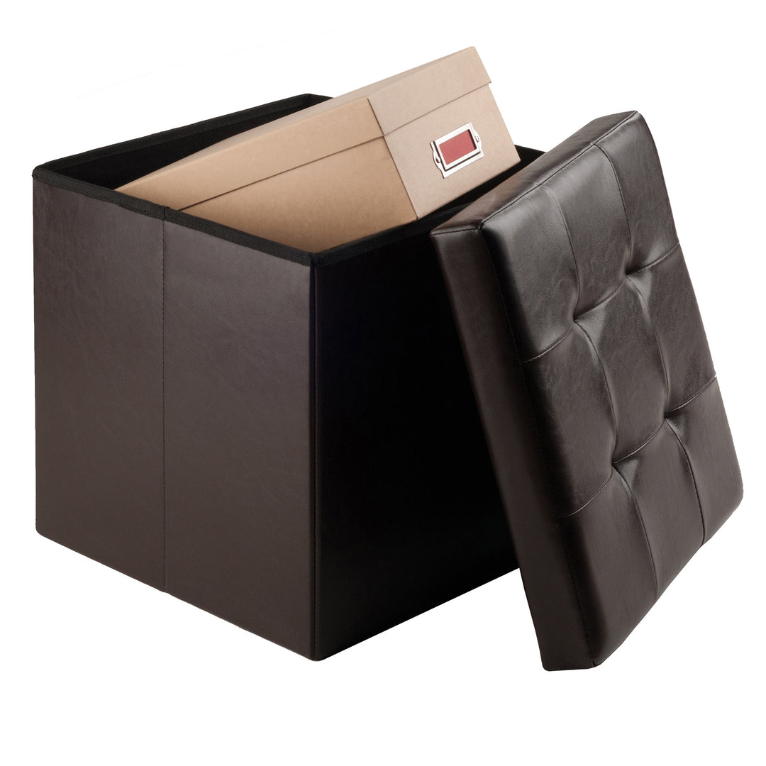 Ashford Square Storage Ottoman, Espresso