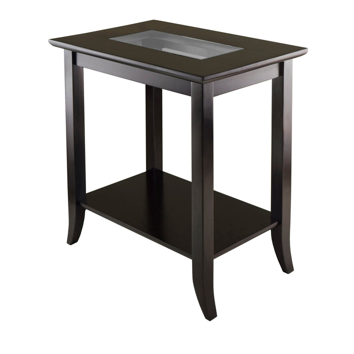 Genoa Rectangular End Table, Espresso