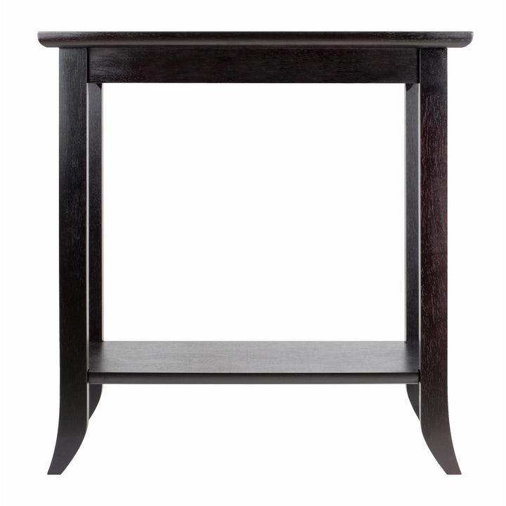 Genoa Rectangular End Table, Espresso