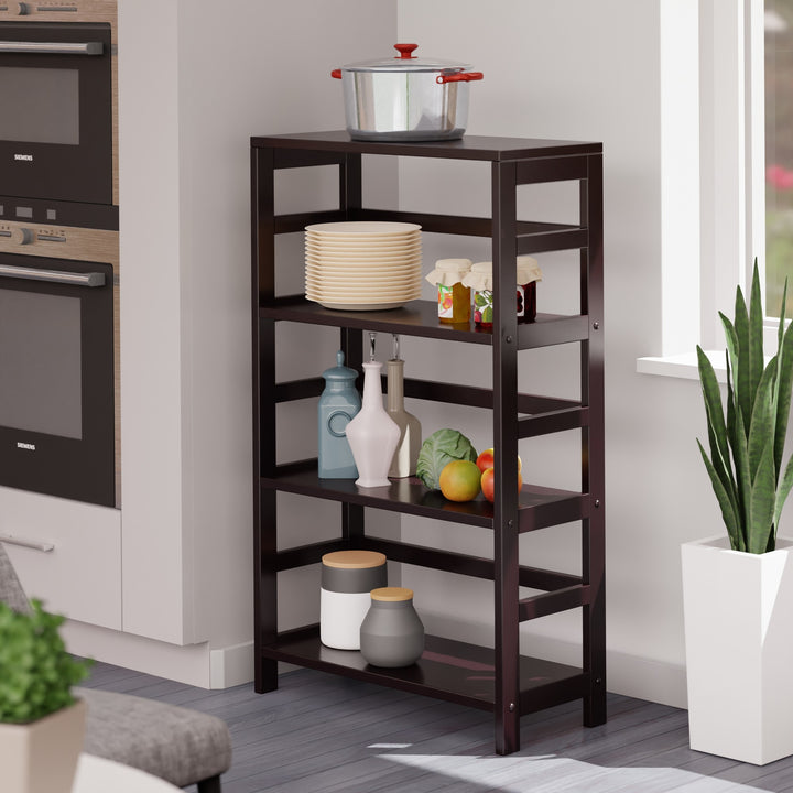 Leo 3-Tier Storage Shelf, Espresso