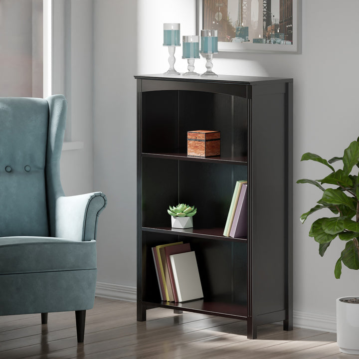 Terrace 3-Section Bookcase, Espresso