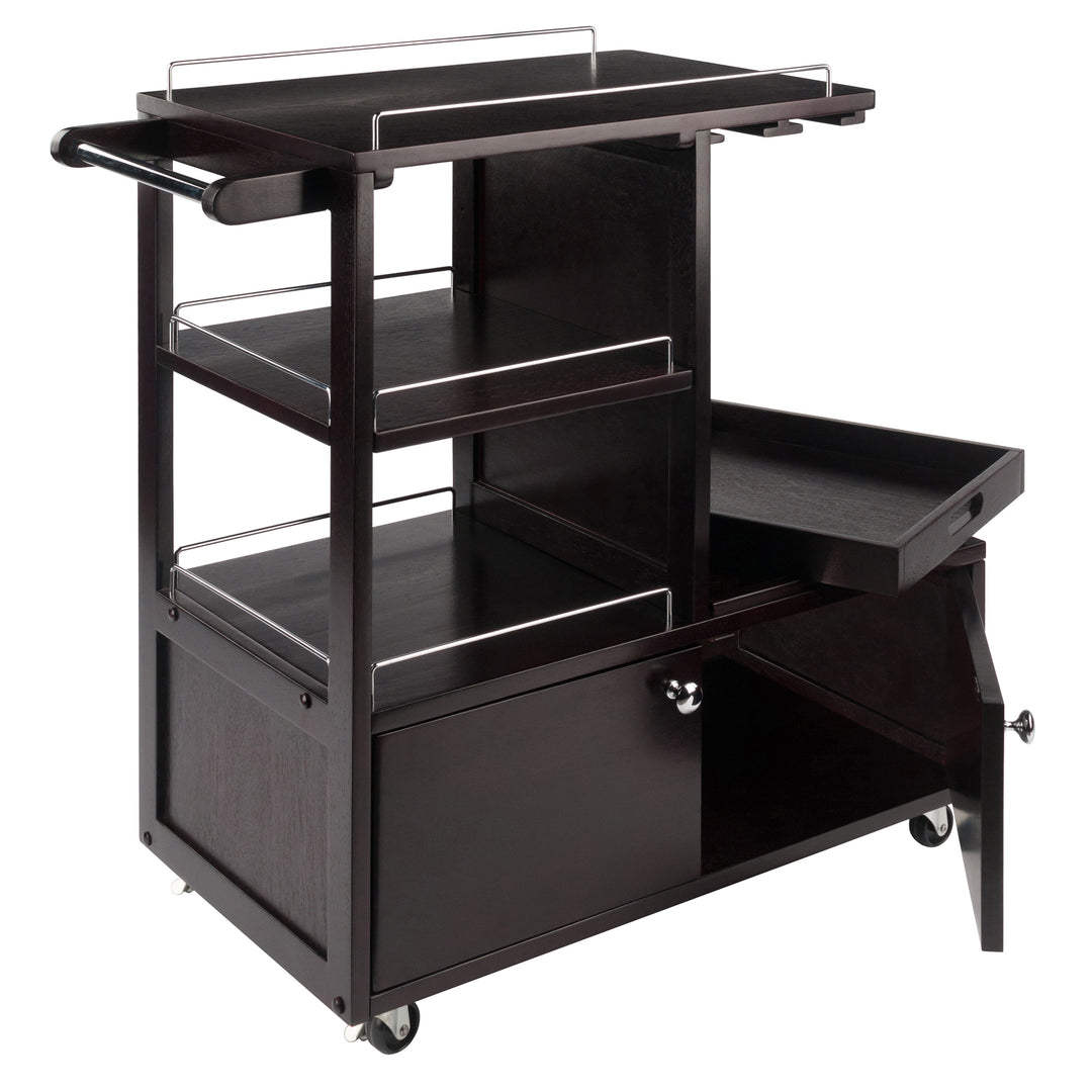 Galen Entertainment Cart, Espresso