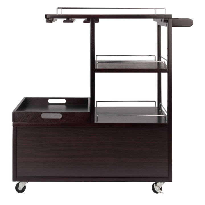 Galen Entertainment Cart, Espresso