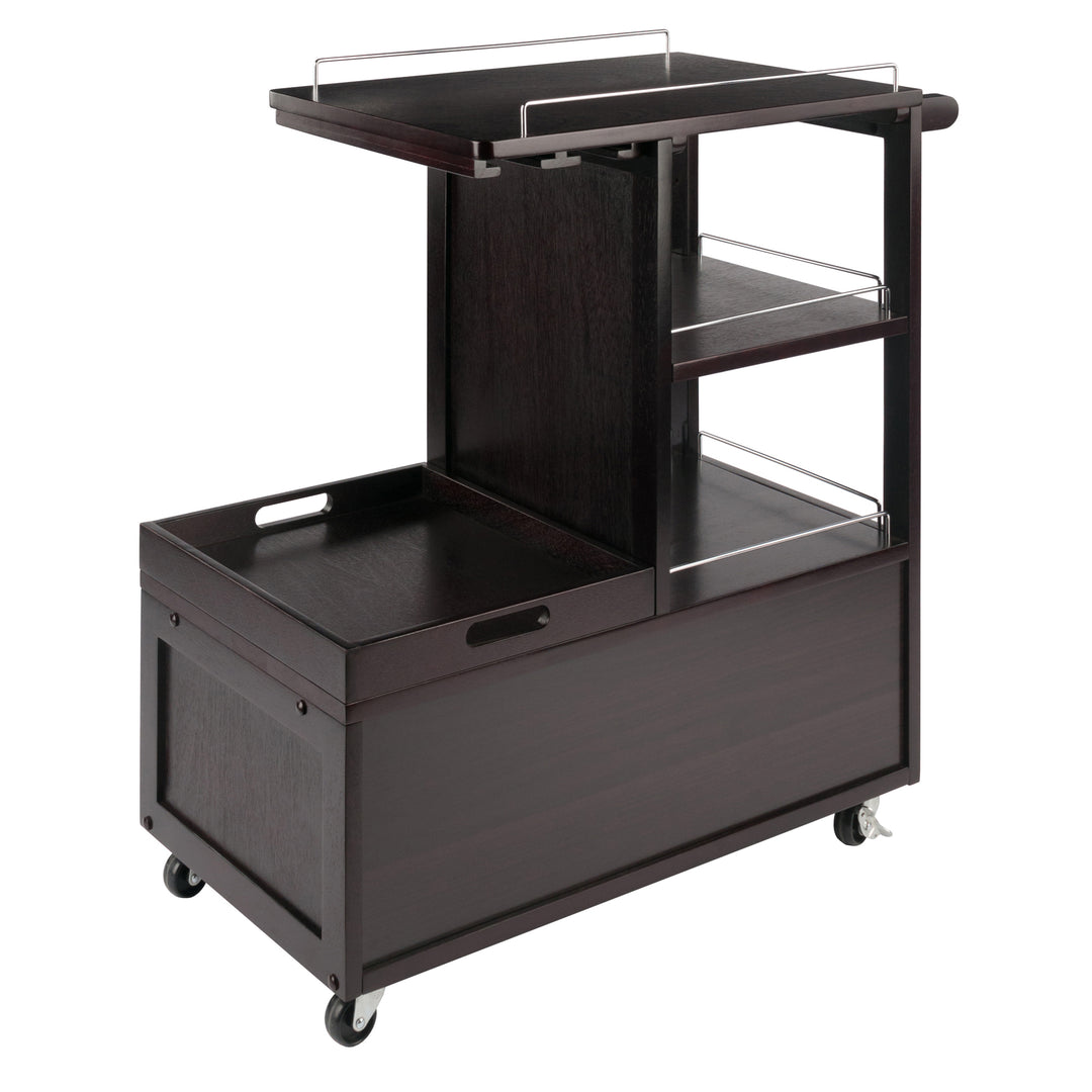 Galen Entertainment Cart, Espresso